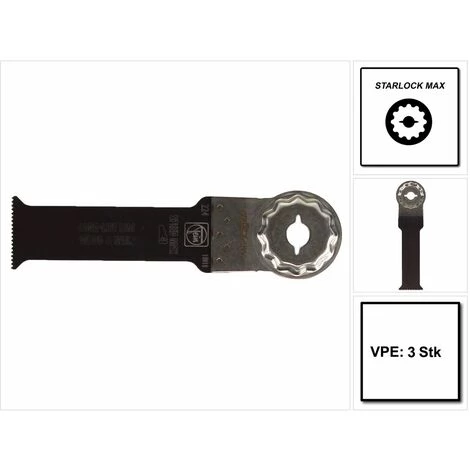 Fein E-Cut Long-Life Starlock Max Lame De Scie 3 Pièces. 90 X 32 Mm ( 63502224220 ) BI-Metall 5 Fein E-Cut Long-Life Starlock Max Lame De Scie 3 Pièces. 90 X 32 Mm ( 63502224220 ) BI-Metall – Image 5