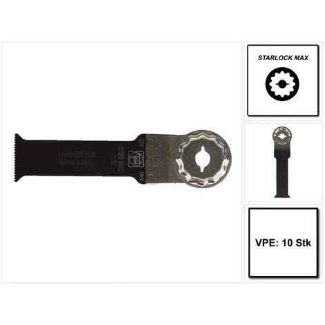 Fein Lame De Scie E-Cut Long Life Starlock Max Longue Durée, Taille Fine, 10 Pièces 90 X 32 Mm BI-Metall ( 63502224240 ) 5 Fein Lame De Scie E-Cut Long Life Starlock Max Longue Durée, Taille Fine, 10 Pièces 90 X 32 Mm BI-Metall ( 63502224240 ) – Image 5
