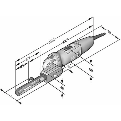 FEIN Lime Bande électrique BF 10-280 E Kit De Démarrage Avec Accessoires 2 FEIN Lime Bande électrique BF 10-280 E Kit De Démarrage Avec Accessoires – Image 2