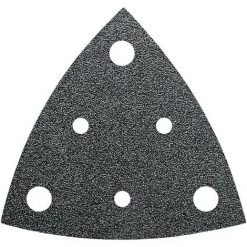 Feuille Abrasive Delta Avec Bande Auto-agrippante, Perforé Fein 63717238010 Grain Num 80 Cote Dencoignure 80 Mm 35 Pc(s
