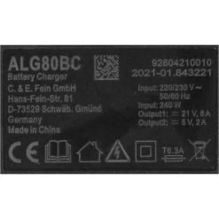 FEIN ALG 80 BC Chargeur 12V - 18V - Connectivité Bluetooth (92604210010) 7 FEIN ALG 80 BC Chargeur 12V - 18V - Connectivité Bluetooth (92604210010) -France FEIN Soldes Boutique 67638973 3