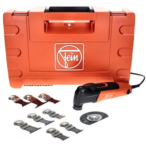 FEIN MultiMaster MM 300 PLUS START Machine Oscillante Sans Fil Starlock Plus 250 W + Coffret + Set D'accessoires, 6 Pcs. 4 FEIN MultiMaster MM 300 PLUS START Machine Oscillante Sans Fil Starlock Plus 250 W + Coffret + Set D'accessoires, 6 Pcs. – Image 4