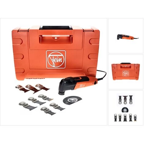 FEIN MultiMaster MM 300 PLUS START Machine Oscillante Sans Fil Starlock Plus 250 W + Coffret + Set D'accessoires, 6 Pcs. 5 FEIN MultiMaster MM 300 PLUS START Machine Oscillante Sans Fil Starlock Plus 250 W + Coffret + Set D'accessoires, 6 Pcs. – Image 5